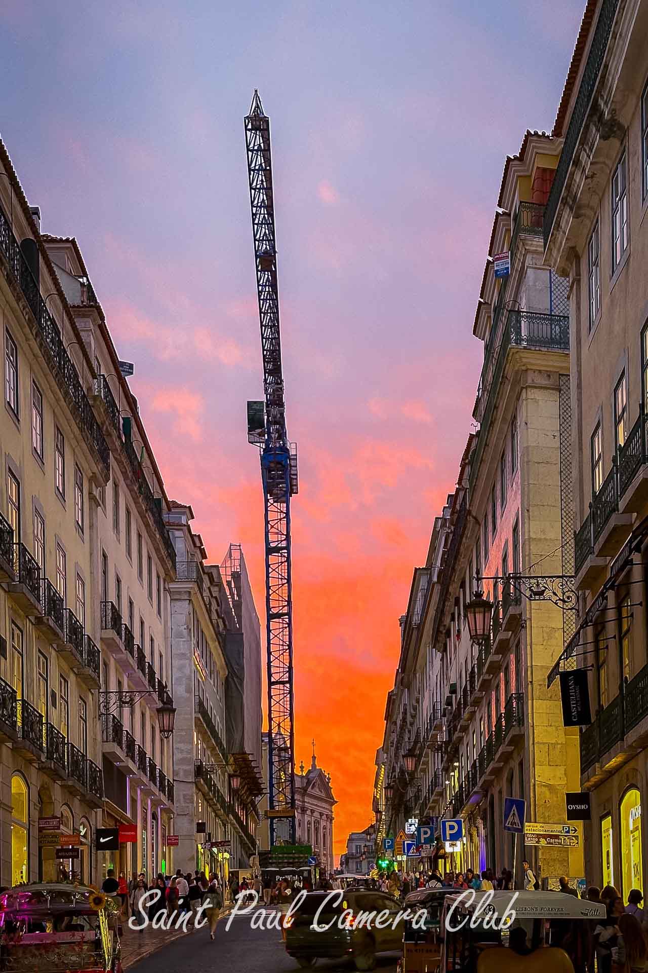 “Hard Hats Off, Party Lights On” by Carmen Au (October Digital “Construction” Salon)