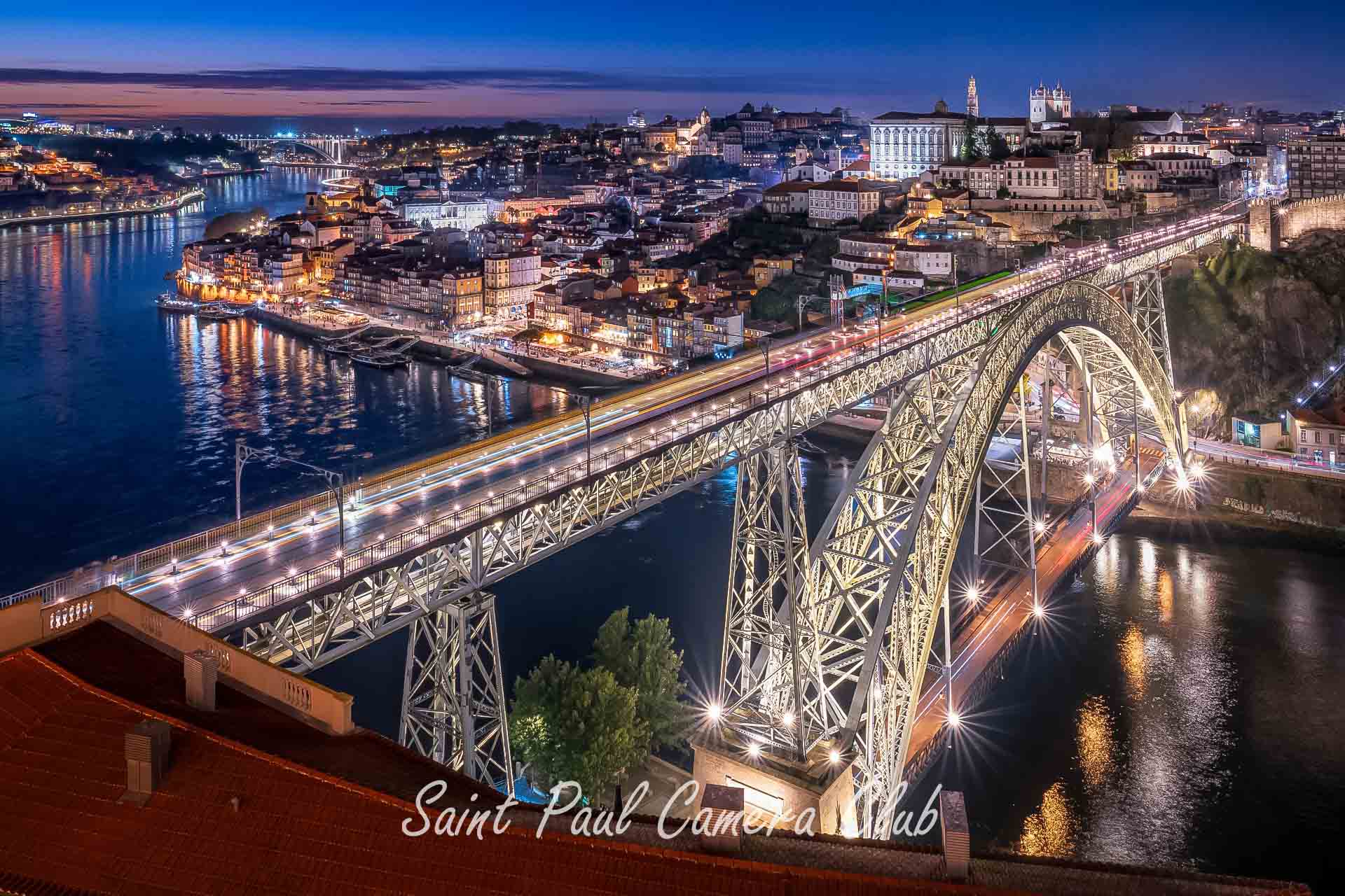 "Dom Luís I Bridge Illuminated: A Porto Evening in Motion” by Elliott Lindgren (October Digital Open Salon)