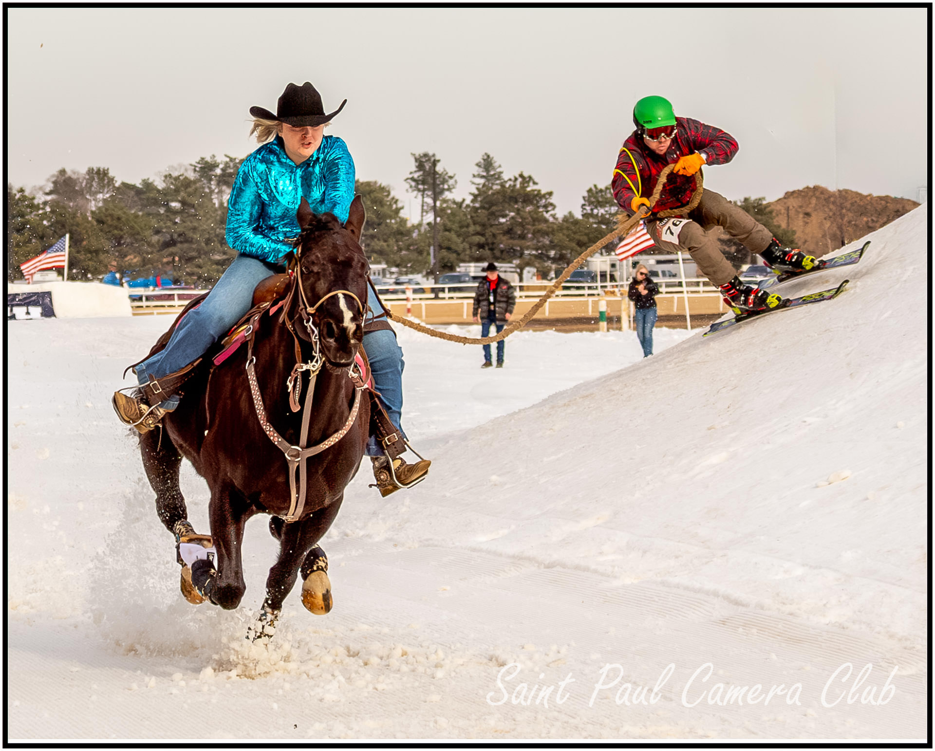 “Skijoring Racers” by Ronnie Hartman (October Digital Open Salon