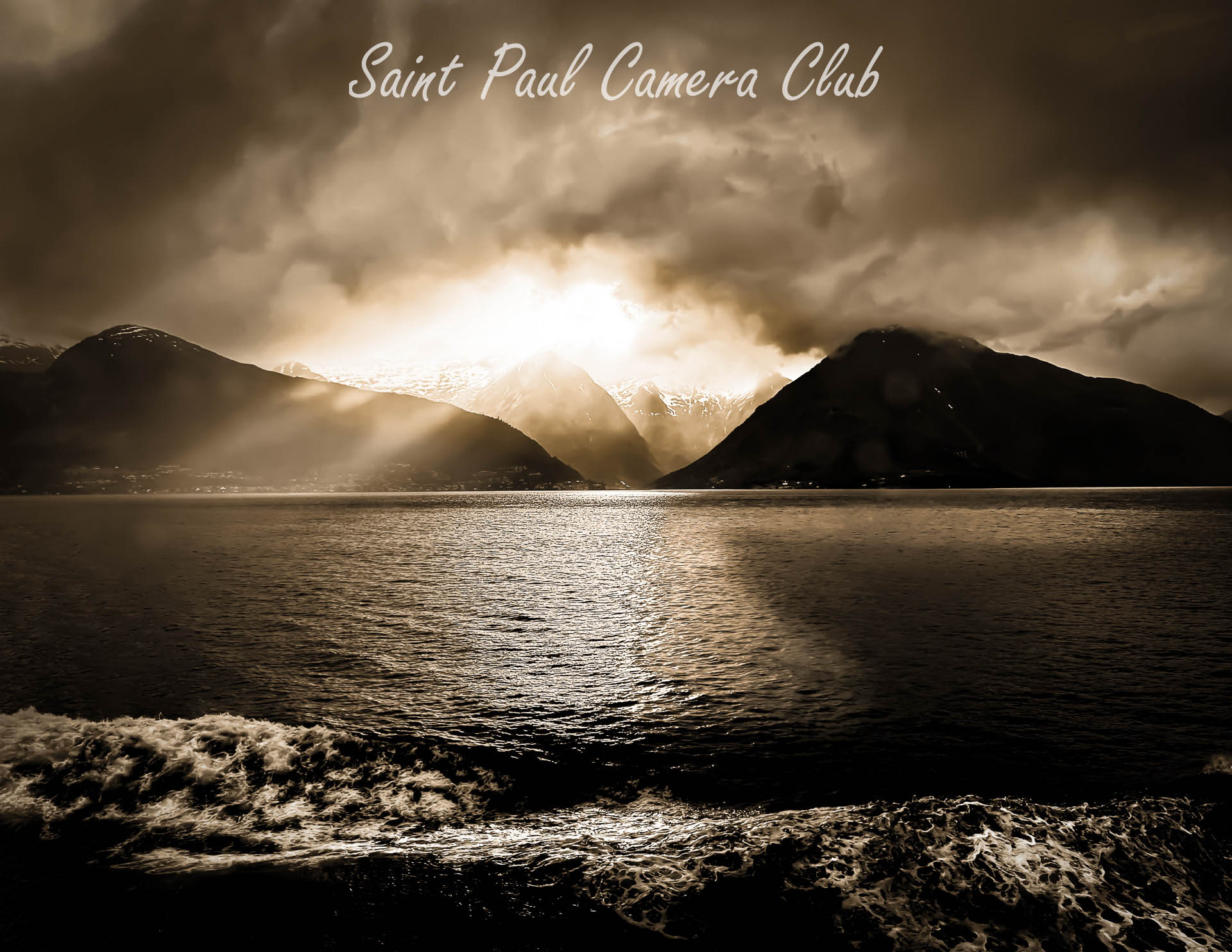 “Norwegian Sunset at Sea” by Roy Hakala (May Monochrome Print Salon)